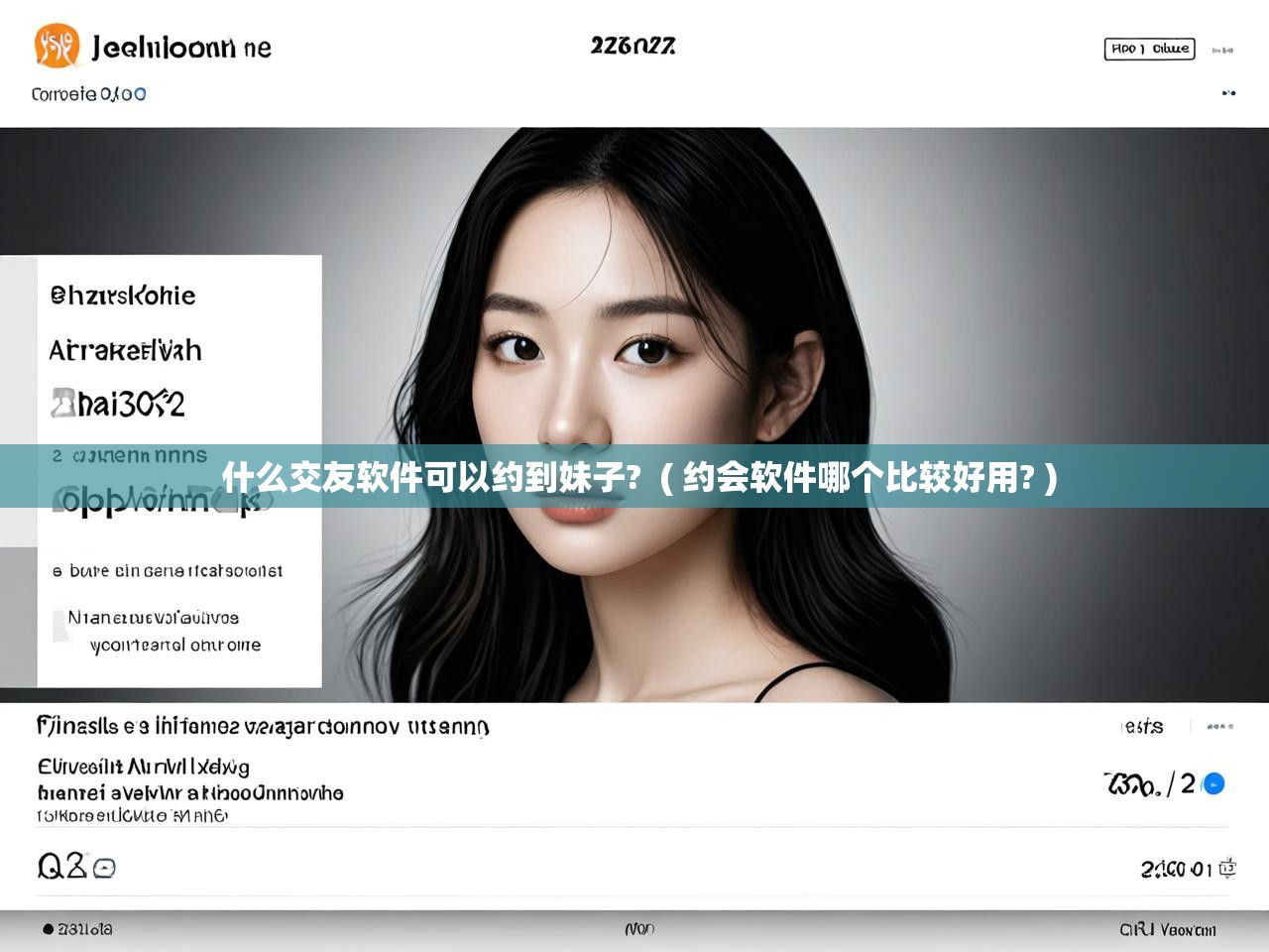  什么交友软件可以约到妹子?  ( 约会软件哪个比较好用? )