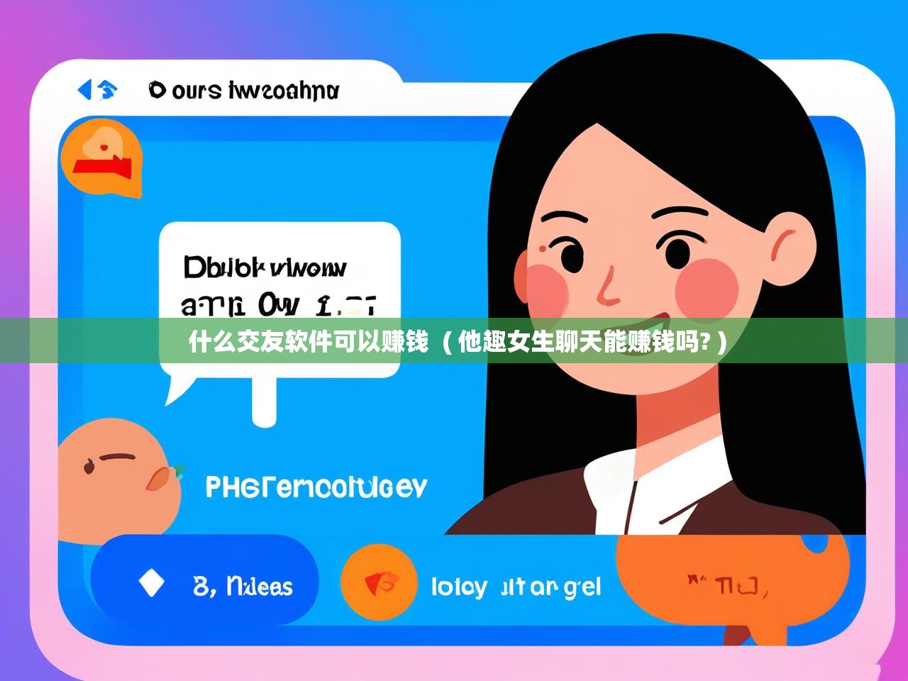 什么交友软件可以赚钱  ( 他趣女生聊天能赚钱吗? )