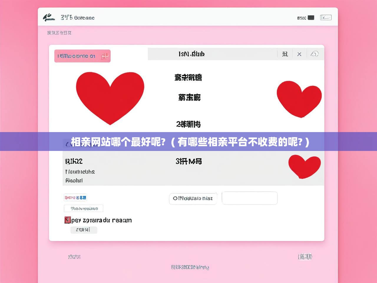 详细阅读: 相亲网站哪个最好呢?  ( 有哪些相亲平台不收费的呢? )  相亲网站哪个最好呢?  ( 有哪些相亲平台不收费的呢? )