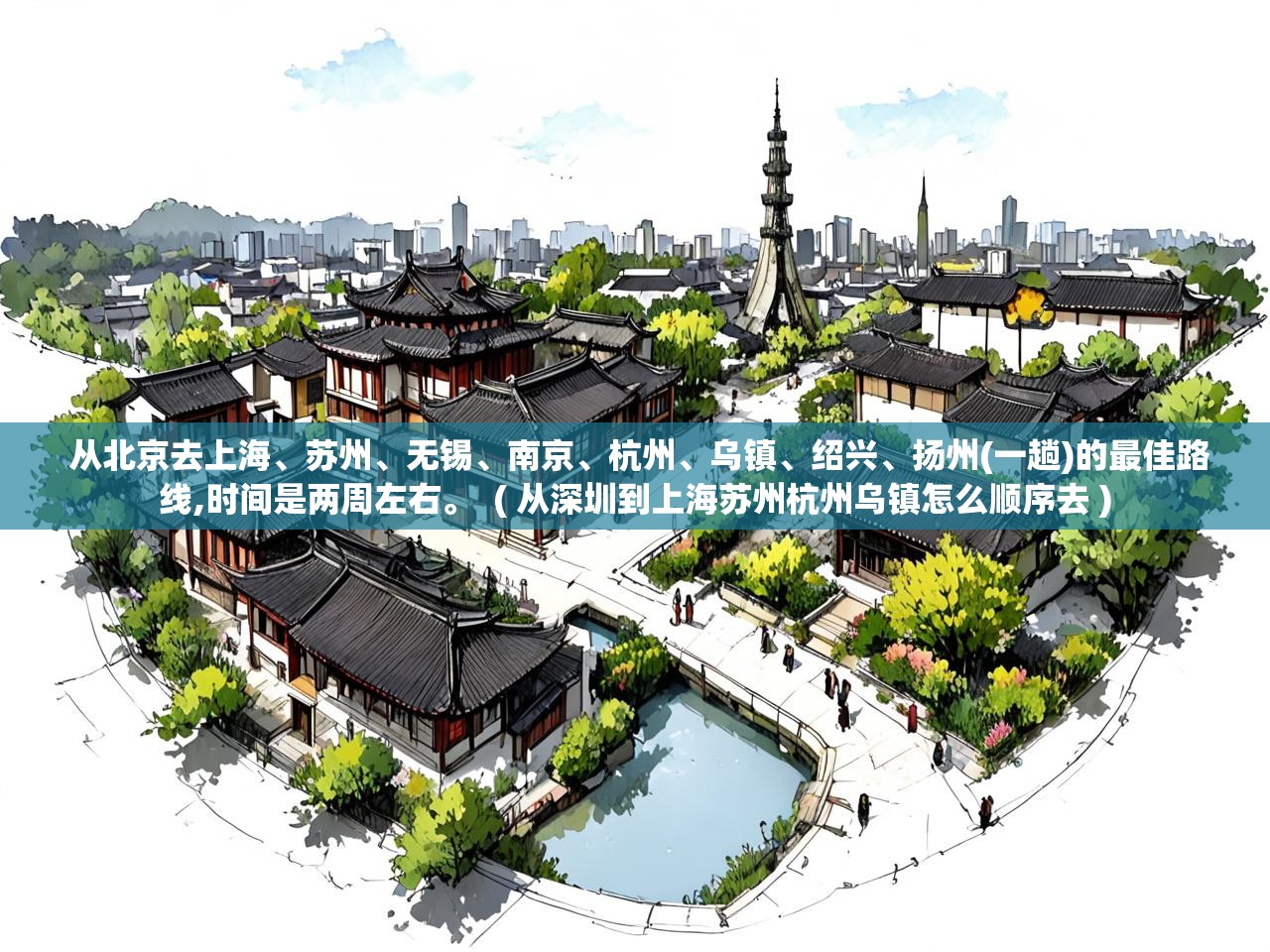  从北京去上海、苏州、无锡、南京、杭州、乌镇、绍兴、扬州(一趟)的最佳路线,时间是两周左右。  ( 从深圳到上海苏州杭州乌镇怎么顺序去 )