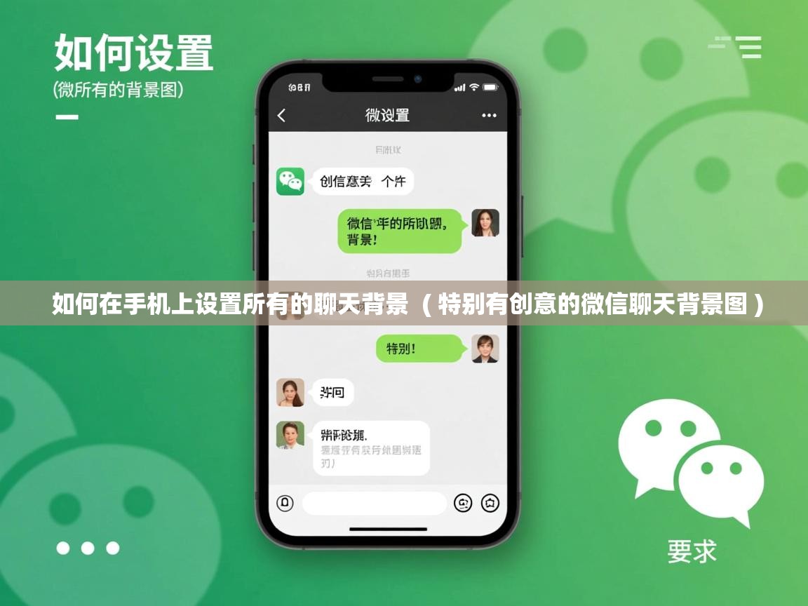 详细阅读: 如何在手机上设置所有的聊天背景  ( 特别有创意的微信聊天背景图 )  如何在手机上设置所有的聊天背景  ( 特别有创意的微信聊天背景图 )
