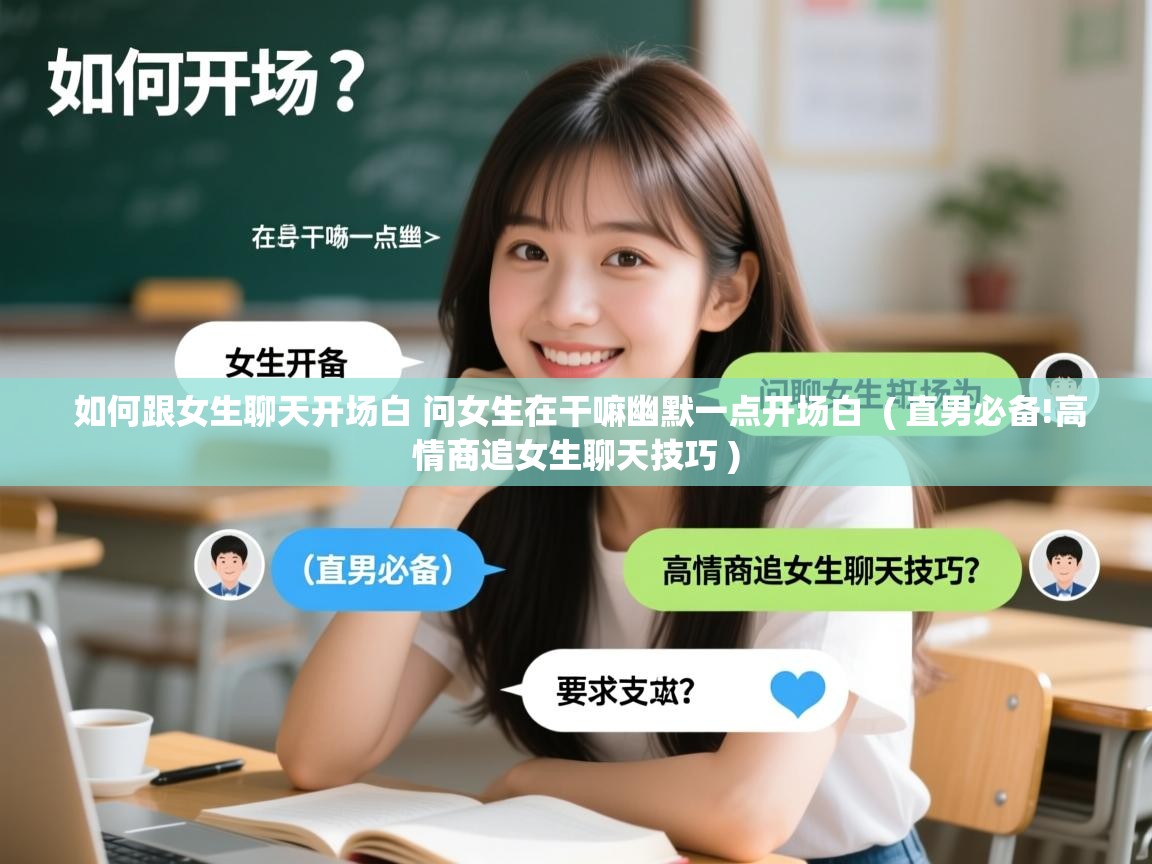 详细阅读: 如何跟女生聊天开场白 问女生在干嘛幽默一点开场白  ( 直男必备!高情商追女生聊天技巧 )  如何跟女生聊天开场白 问女生在干嘛幽默一点开场白  ( 直男必备!高情商追女生聊天技巧 )