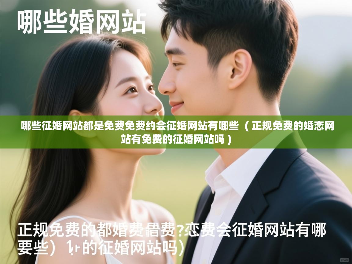 详细阅读: 哪些征婚网站都是免费免费约会征婚网站有哪些  ( 正规免费的婚恋网站有免费的征婚网站吗 )  哪些征婚网站都是免费免费约会征婚网站有哪些  ( 正规免费的婚恋网站有免费的征婚网站吗 )