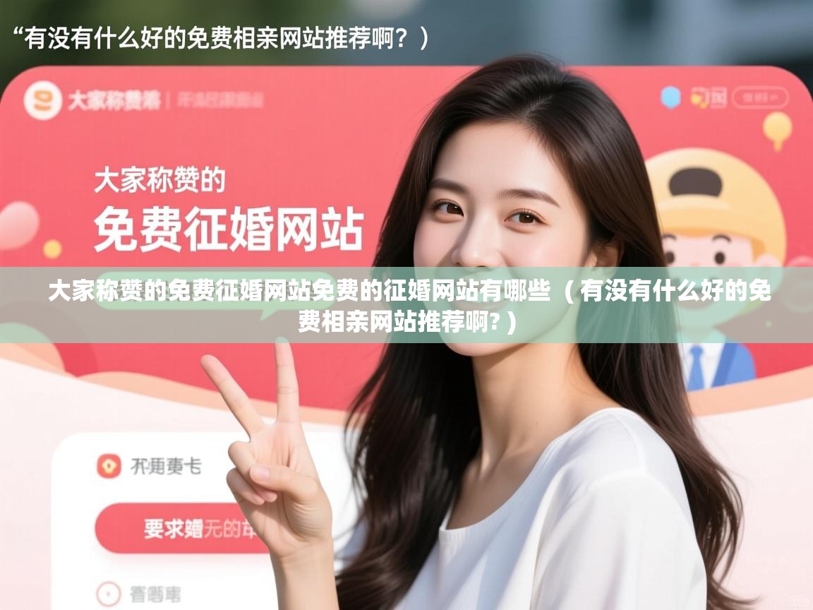 详细阅读: 大家称赞的免费征婚网站免费的征婚网站有哪些  ( 有没有什么好的免费相亲网站推荐啊? )  大家称赞的免费征婚网站免费的征婚网站有哪些  ( 有没有什么好的免费相亲网站推荐啊? )