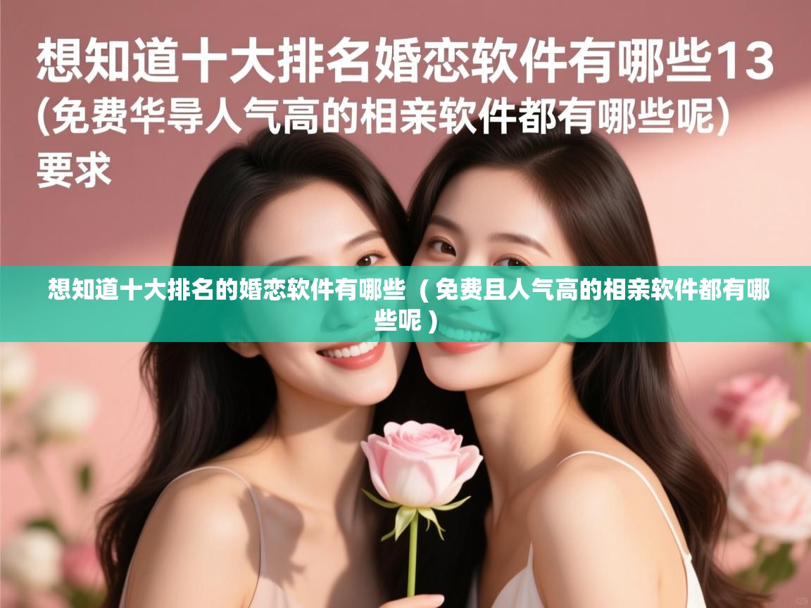 详细阅读: 想知道十大排名的婚恋软件有哪些  ( 免费且人气高的相亲软件都有哪些呢 )  想知道十大排名的婚恋软件有哪些  ( 免费且人气高的相亲软件都有哪些呢 )