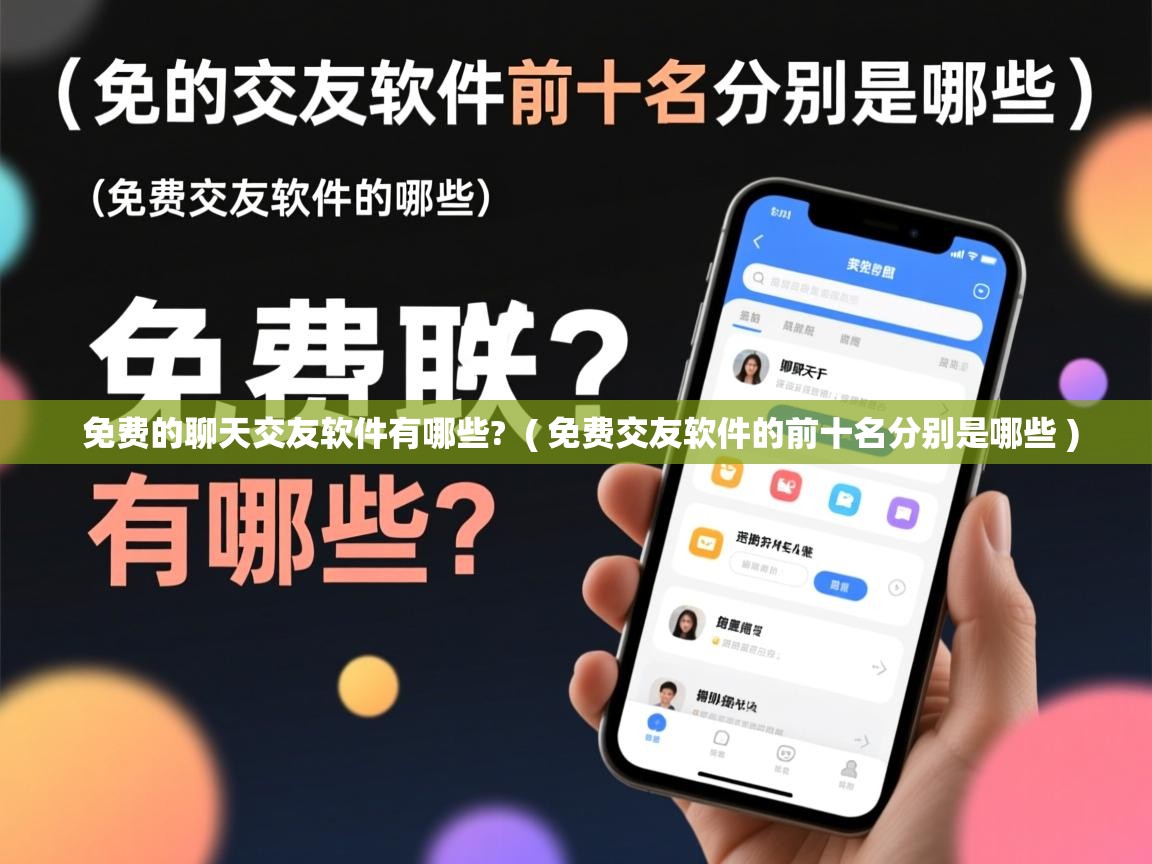 详细阅读: 免费的聊天交友软件有哪些?  ( 免费交友软件的前十名分别是哪些 )  免费的聊天交友软件有哪些?  ( 免费交友软件的前十名分别是哪些 )