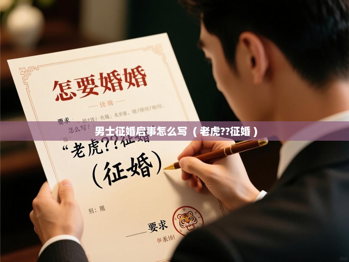 详细阅读: 男士征婚启事怎么写  ( 老虎??征婚 )  男士征婚启事怎么写  ( 老虎??征婚 )