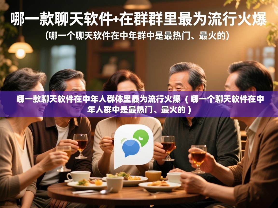  哪一款聊天软件在中年人群体里最为流行火爆  ( 哪一个聊天软件在中年人群中是最热门、最火的 )