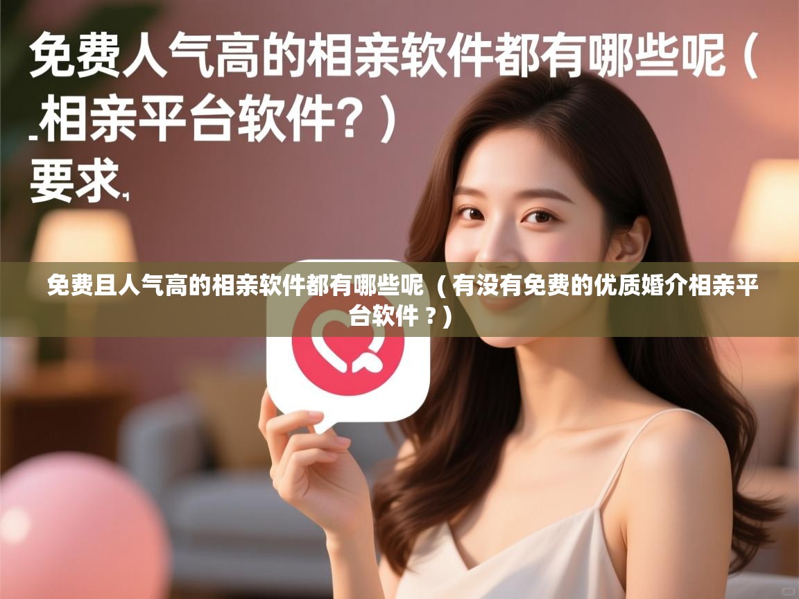 详细阅读: 免费且人气高的相亲软件都有哪些呢  ( 有没有免费的优质婚介相亲平台软件 ? )  免费且人气高的相亲软件都有哪些呢  ( 有没有免费的优质婚介相亲平台软件 ? )