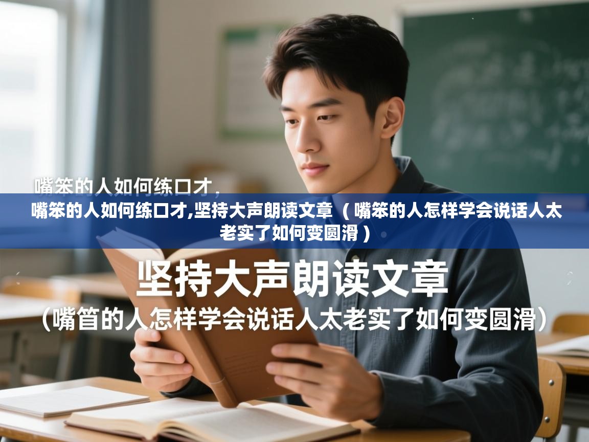 详细阅读: 嘴笨的人如何练口才,坚持大声朗读文章  ( 嘴笨的人怎样学会说话人太老实了如何变圆滑 )  嘴笨的人如何练口才,坚持大声朗读文章  ( 嘴笨的人怎样学会说话人太老实了如何变圆滑 )