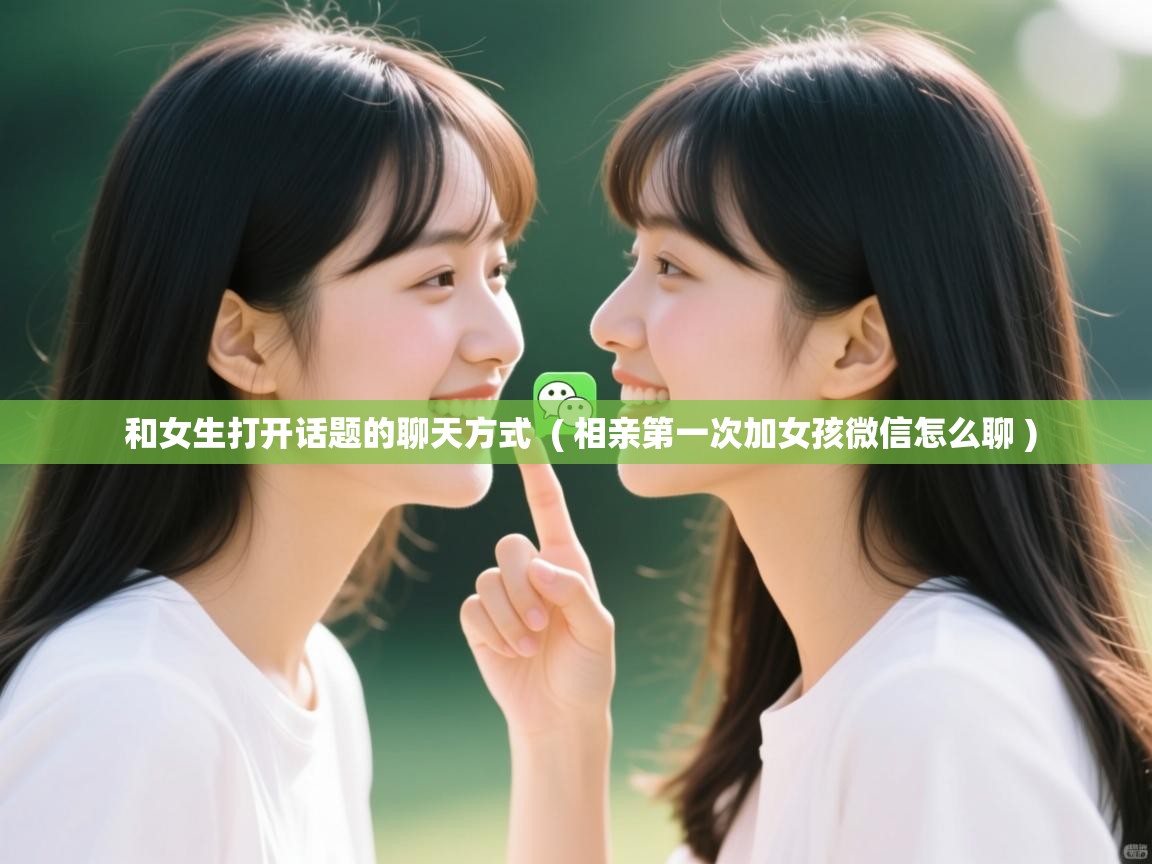 详细阅读: 和女生打开话题的聊天方式  ( 相亲第一次加女孩微信怎么聊 )  和女生打开话题的聊天方式  ( 相亲第一次加女孩微信怎么聊 )