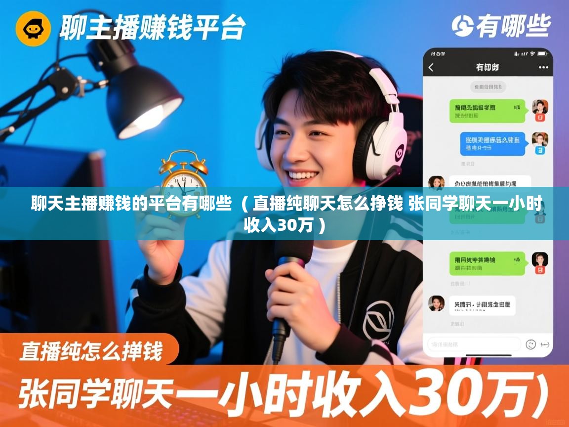  聊天主播赚钱的平台有哪些  ( 直播纯聊天怎么挣钱 张同学聊天一小时收入30万 )