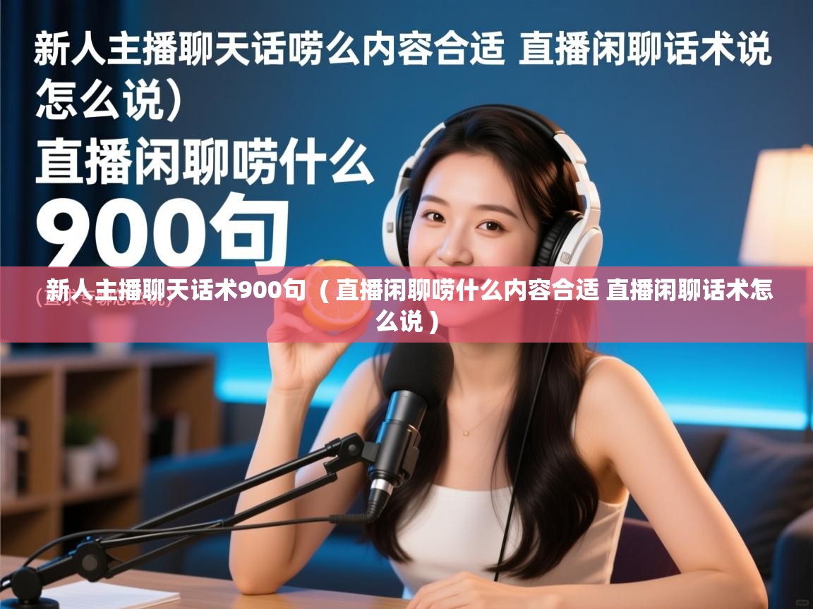  新人主播聊天话术900句  ( 直播闲聊唠什么内容合适 直播闲聊话术怎么说 )