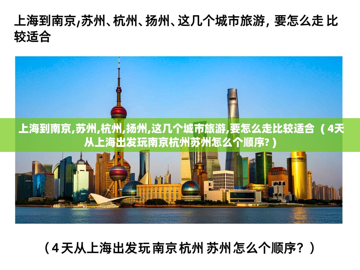  上海到南京,苏州,杭州,扬州,这几个城市旅游,要怎么走比较适合  ( 4天从上海出发玩南京杭州苏州怎么个顺序? )