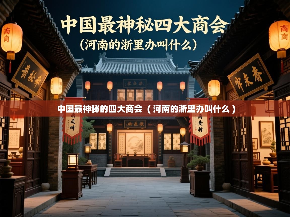 中国最神秘的四大商会  ( 河南的浙里办叫什么 )