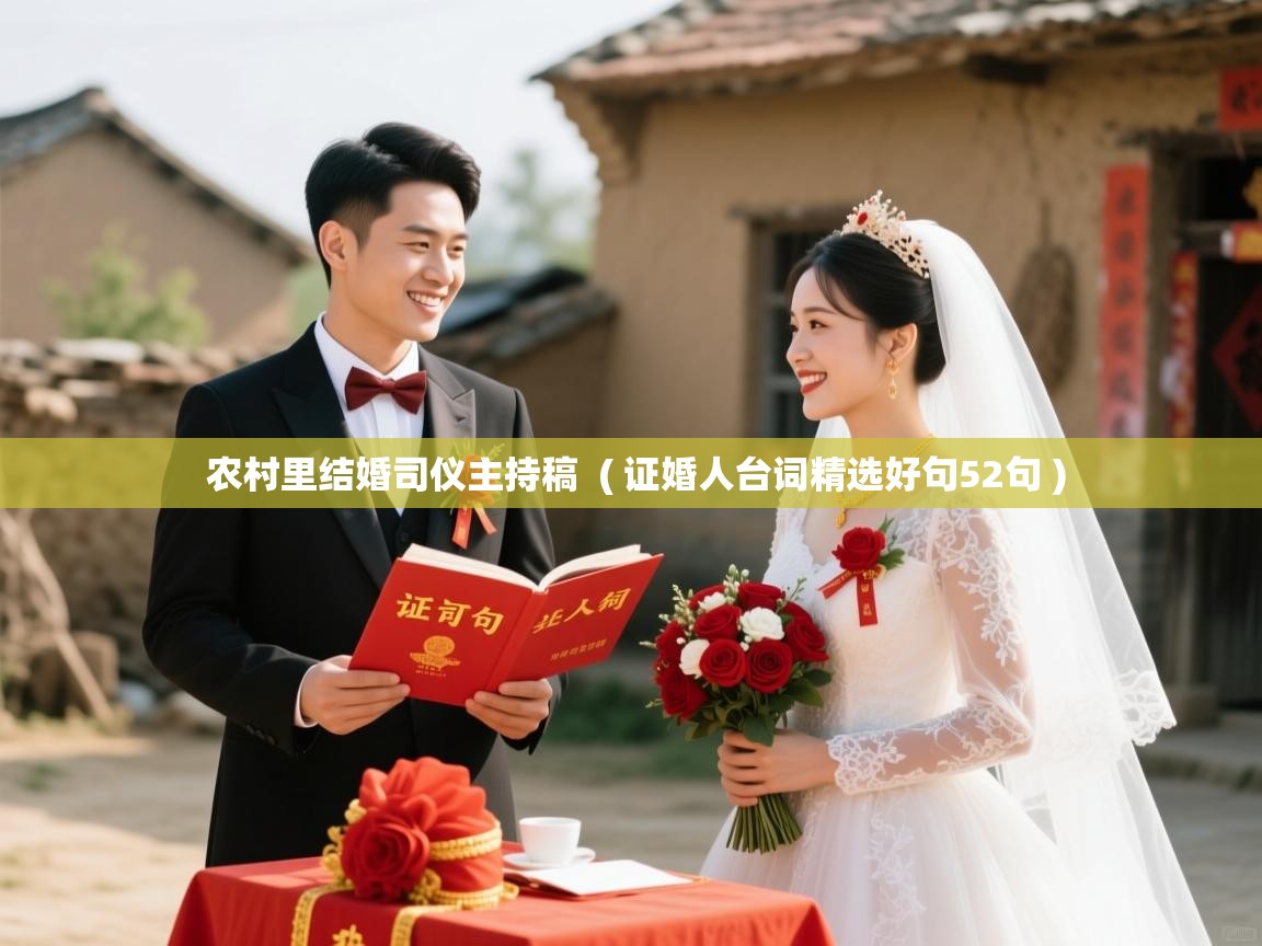  农村里结婚司仪主持稿  ( 证婚人台词精选好句52句 )