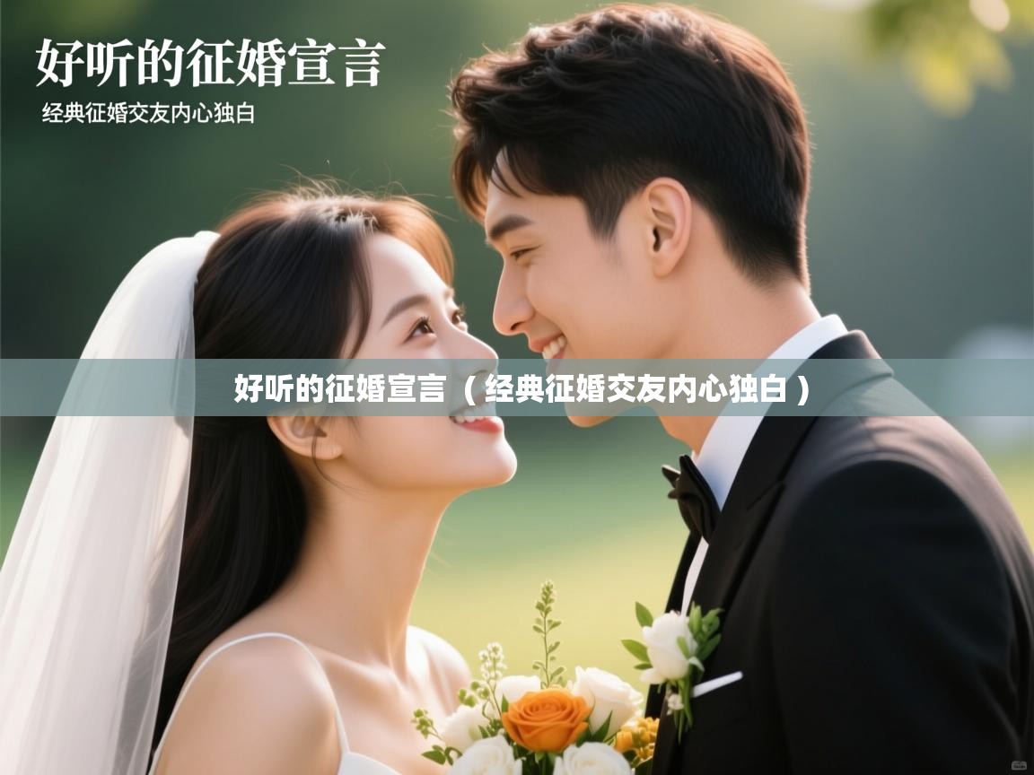 好听的征婚宣言  ( 经典征婚交友内心独白 )  好听的征婚宣言  ( 经典征婚交友内心独白 )