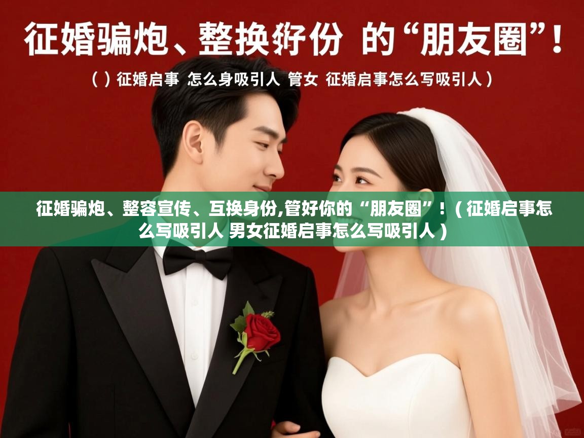 征婚骗炮、整容宣传、互换身份,管好你的“朋友圈”!  ( 征婚启事怎么写吸引人 男女征婚启事怎么写吸引人 )  征婚骗炮、整容宣传、互换身份,管好你的“朋友圈”!  ( 征婚启事怎么写吸引人 男女征婚启事怎么写吸引人 )