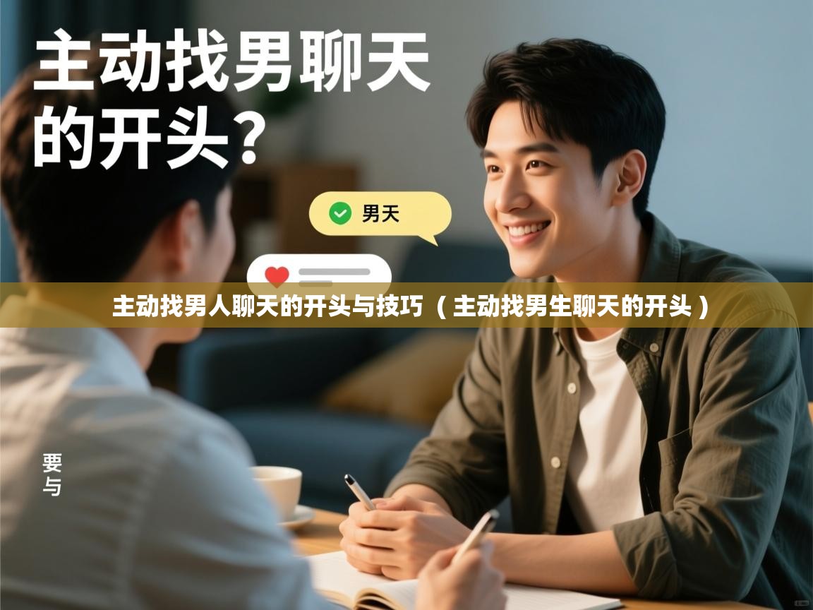 详细阅读: 主动找男人聊天的开头与技巧  ( 主动找男生聊天的开头 )  主动找男人聊天的开头与技巧  ( 主动找男生聊天的开头 )