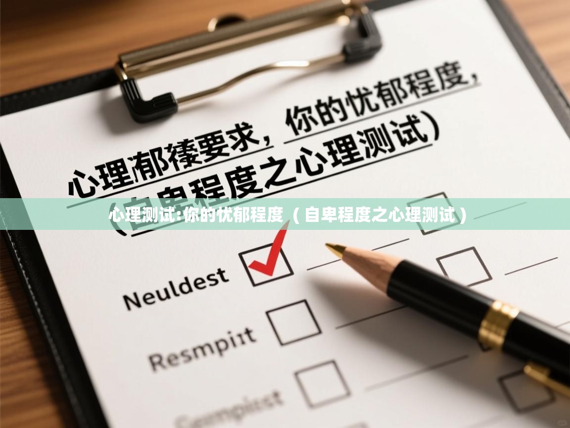 详细阅读: 心理测试:你的忧郁程度  ( 自卑程度之心理测试 )  心理测试:你的忧郁程度  ( 自卑程度之心理测试 )