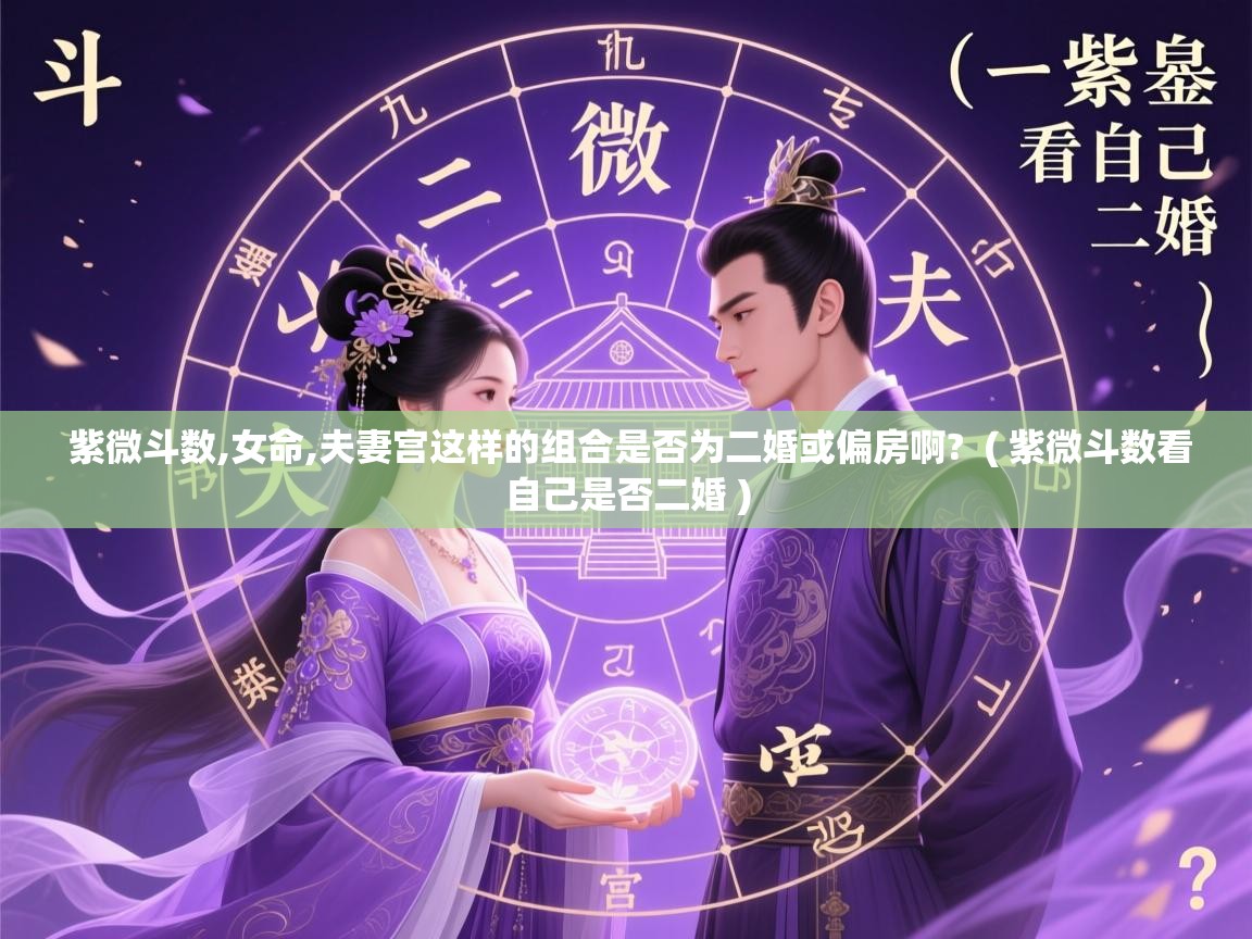 详细阅读: 紫微斗数,女命,夫妻宫这样的组合是否为二婚或偏房啊?  ( 紫微斗数看自己是否二婚 )  紫微斗数,女命,夫妻宫这样的组合是否为二婚或偏房啊?  ( 紫微斗数看自己是否二婚 )