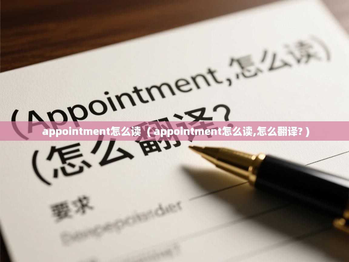 appointment怎么读  ( appointment怎么读,怎么翻译? )  appointment怎么读  ( appointment怎么读,怎么翻译? )