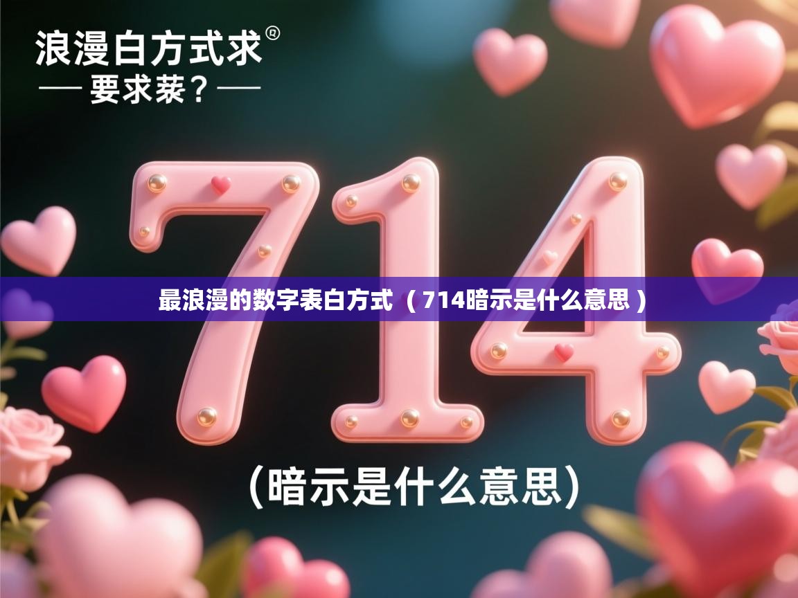  最浪漫的数字表白方式  ( 714暗示是什么意思 )