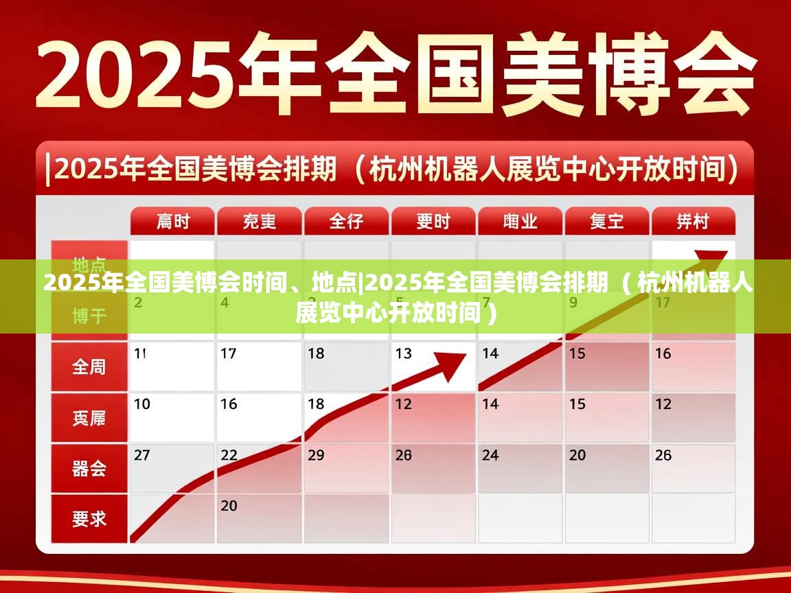 详细阅读: 2025年全国美博会时间、地点|2025年全国美博会排期 ( 杭州机器人展览中心开放时间 ) 2025年全国美博会时间、地点|2025年全国美博会排期 ( 杭州机器人展览中心开放时间 )