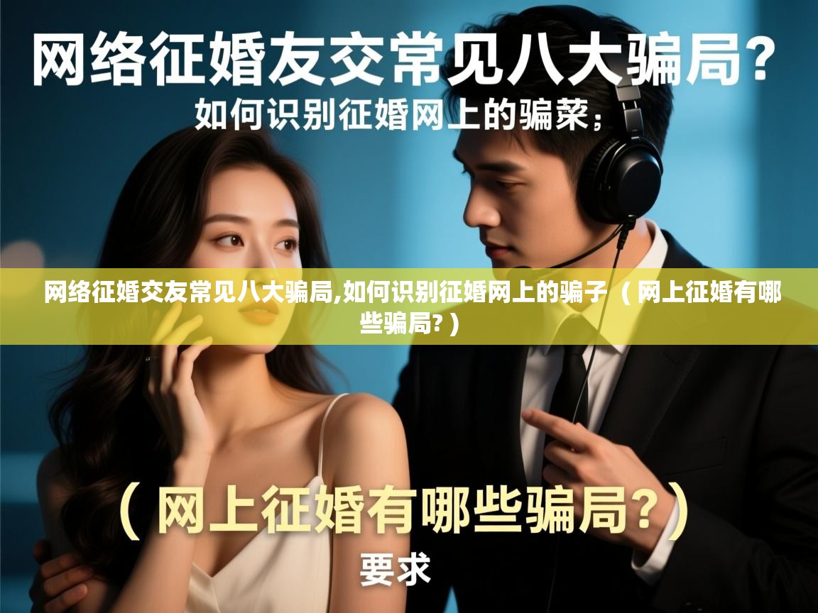 详细阅读: 网络征婚交友常见八大骗局,如何识别征婚网上的骗子  ( 网上征婚有哪些骗局? )  网络征婚交友常见八大骗局,如何识别征婚网上的骗子  ( 网上征婚有哪些骗局? )