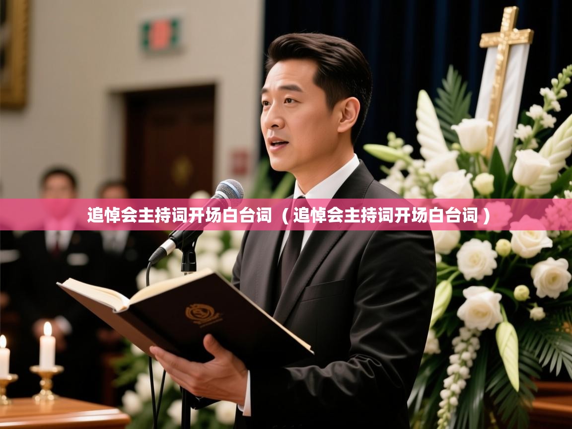 详细阅读: 追悼会主持词开场白台词  ( 追悼会主持词开场白台词 )  追悼会主持词开场白台词  ( 追悼会主持词开场白台词 )