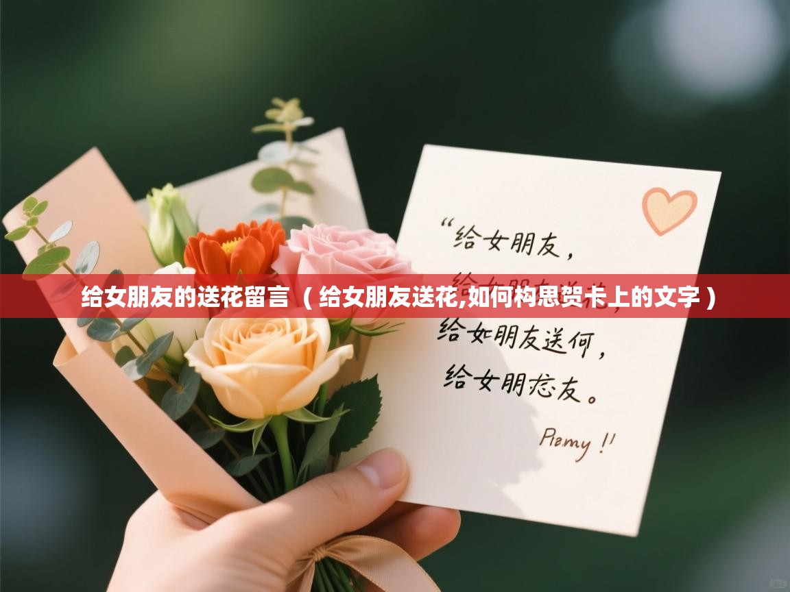 详细阅读: 给女朋友的送花留言  ( 给女朋友送花,如何构思贺卡上的文字 )  给女朋友的送花留言  ( 给女朋友送花,如何构思贺卡上的文字 )