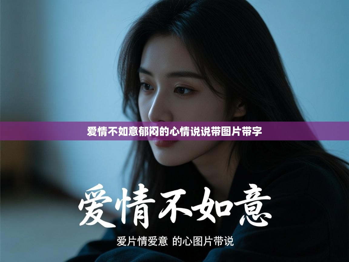 爱情不如意郁闷的心情说说带图片带字   爱情不如意郁闷的心情说说带图片带字