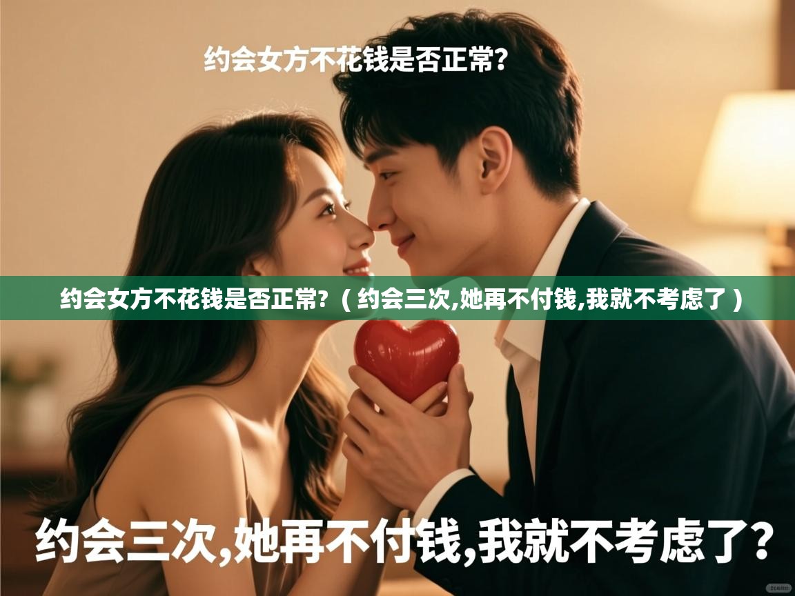 详细阅读: 约会女方不花钱是否正常?  ( 约会三次,她再不付钱,我就不考虑了 )  约会女方不花钱是否正常?  ( 约会三次,她再不付钱,我就不考虑了 )