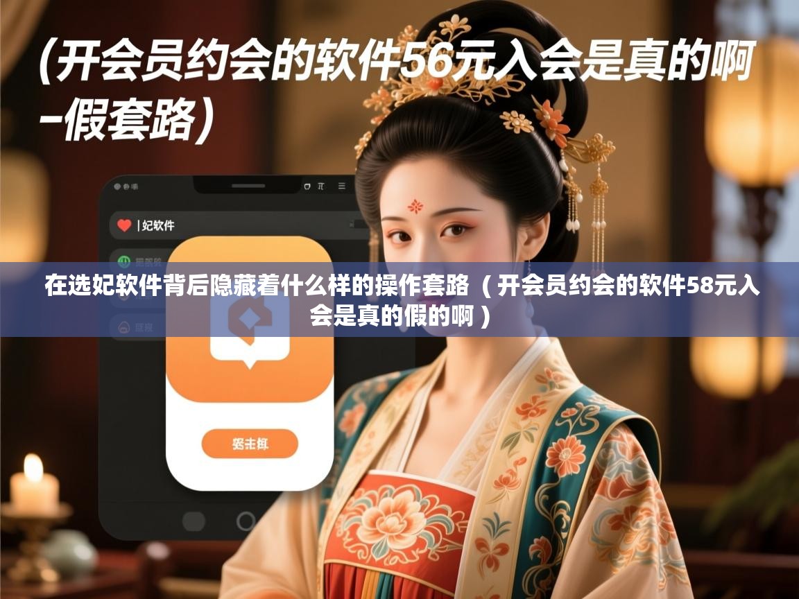 详细阅读: 在选妃软件背后隐藏着什么样的操作套路  ( 开会员约会的软件58元入会是真的假的啊 )  在选妃软件背后隐藏着什么样的操作套路  ( 开会员约会的软件58元入会是真的假的啊 )