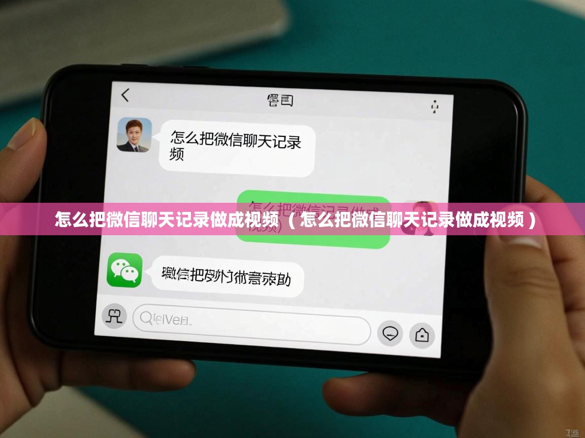 详细阅读: 怎么把微信聊天记录做成视频  ( 怎么把微信聊天记录做成视频 )  怎么把微信聊天记录做成视频  ( 怎么把微信聊天记录做成视频 )