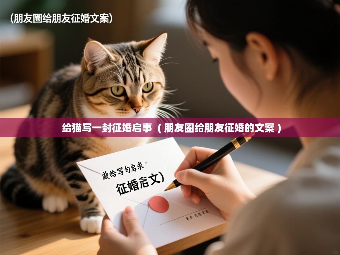 详细阅读: 给猫写一封征婚启事  ( 朋友圈给朋友征婚的文案 )  给猫写一封征婚启事  ( 朋友圈给朋友征婚的文案 )