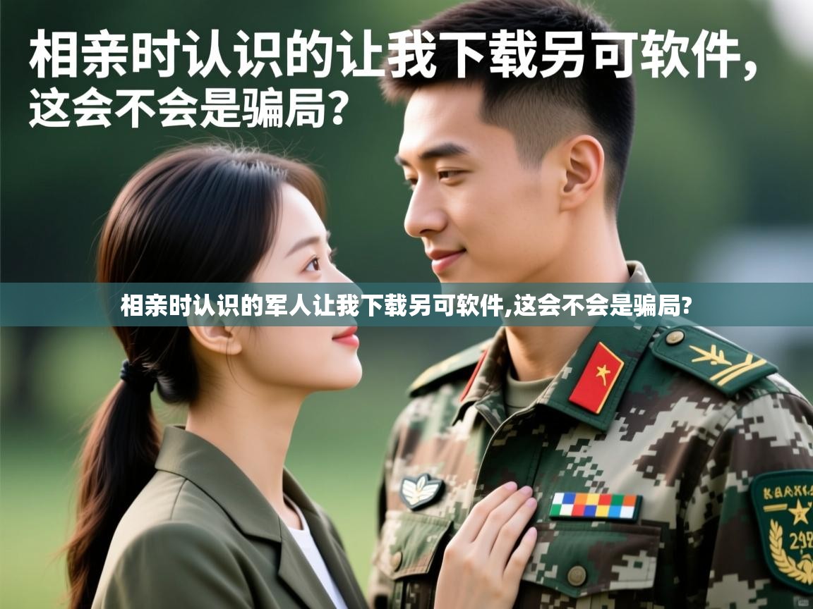 详细阅读: 相亲时认识的军人让我下载另可软件,这会不会是骗局?   相亲时认识的军人让我下载另可软件,这会不会是骗局?