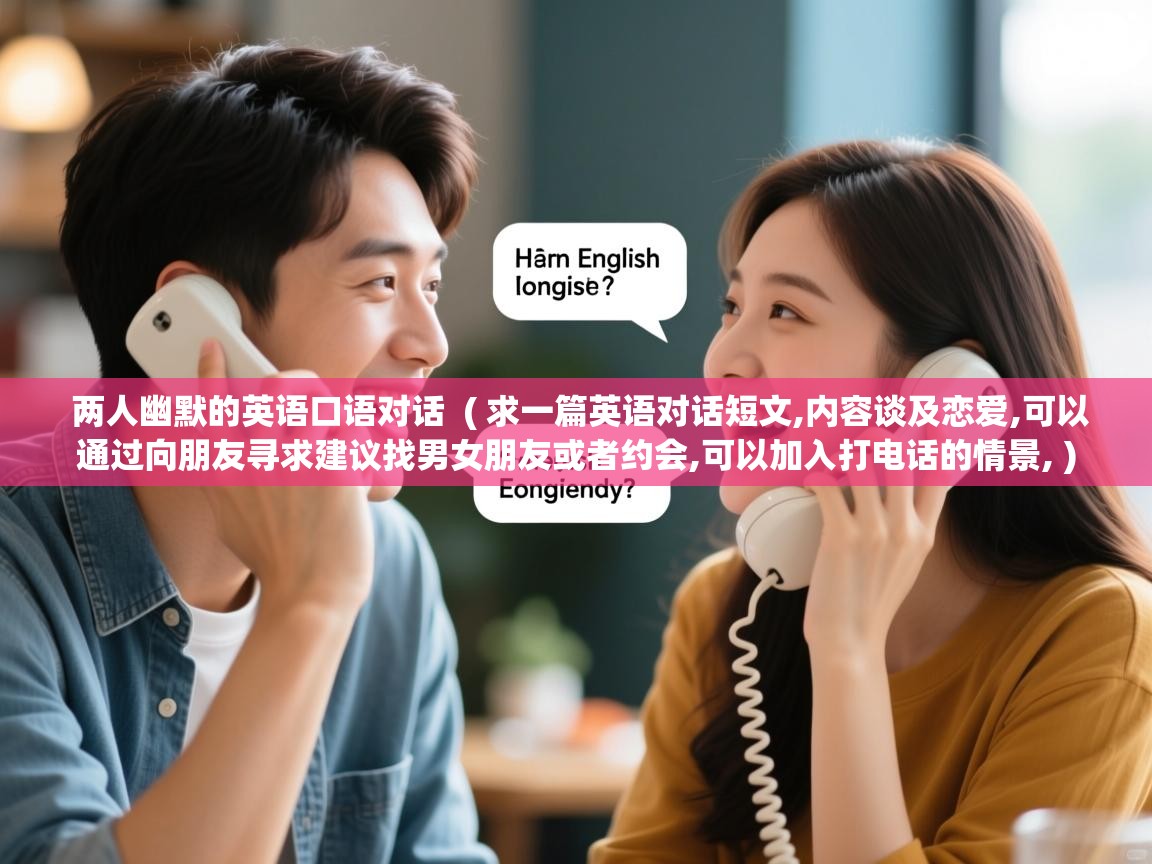 两人幽默的英语口语对话  ( 求一篇英语对话短文,内容谈及恋爱,可以通过向朋友寻求建议找男女朋友或者约会,可以加入打电话的情景, )  两人幽默的英语口语对话  ( 求一篇英语对话短文,内容谈及恋爱,可以通过向朋友寻求建议找男女朋友或者约会,可以加入打电话的情景, )