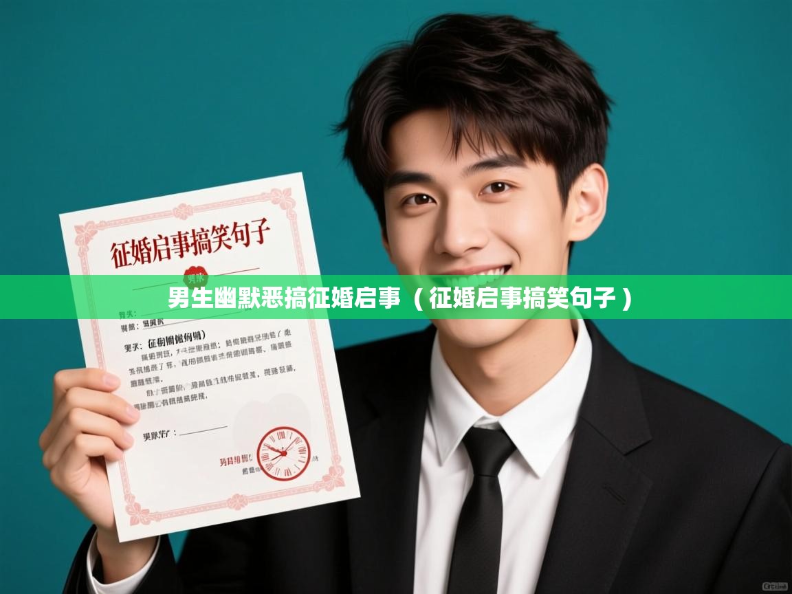 男生幽默恶搞征婚启事  ( 征婚启事搞笑句子 )  男生幽默恶搞征婚启事  ( 征婚启事搞笑句子 )