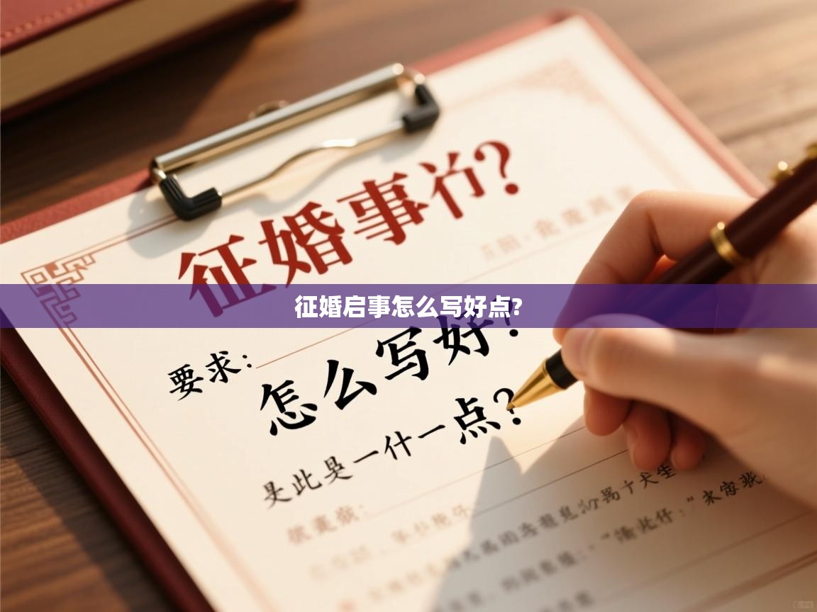  征婚启事怎么写好点? 