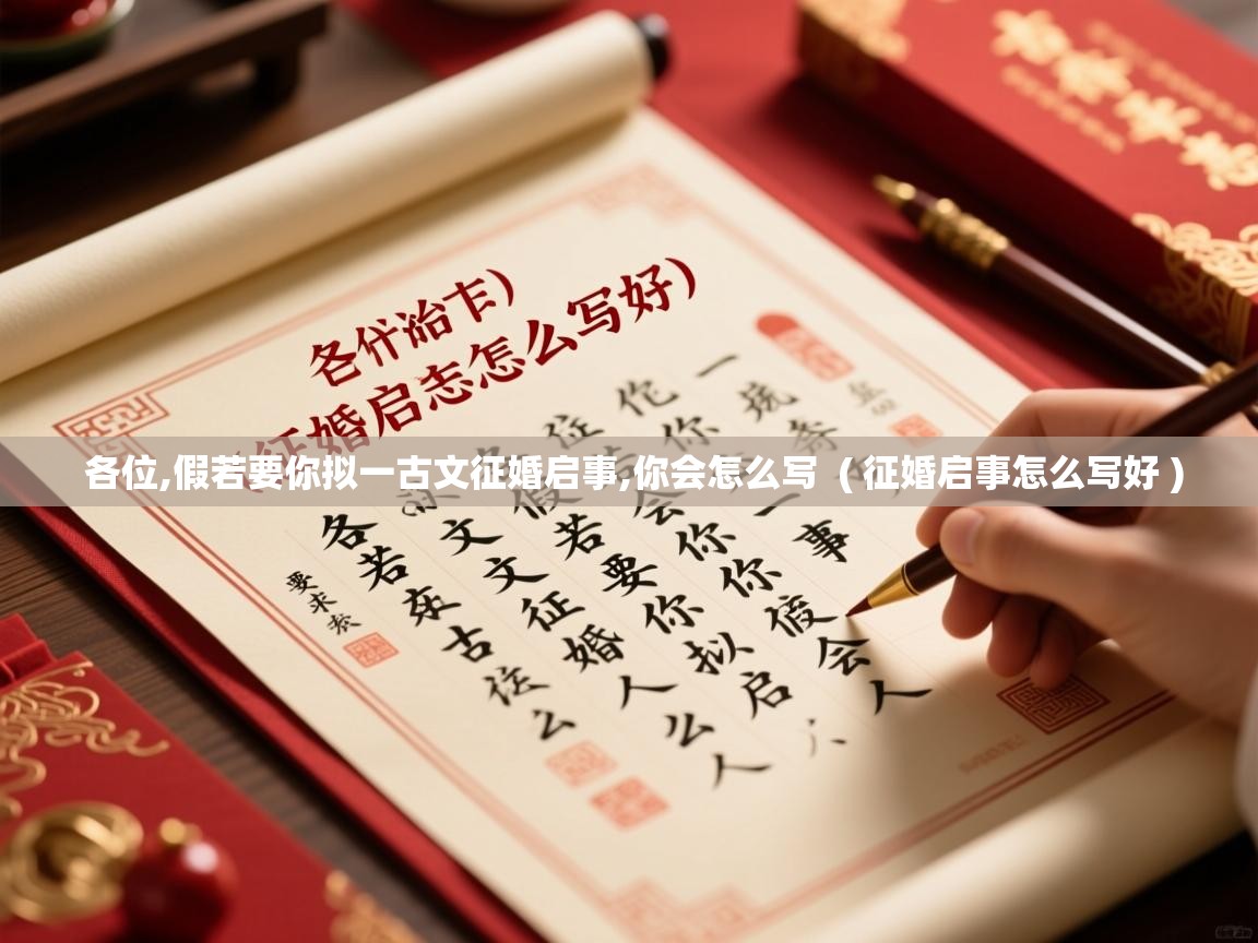 各位,假若要你拟一古文征婚启事,你会怎么写  ( 征婚启事怎么写好 )  各位,假若要你拟一古文征婚启事,你会怎么写  ( 征婚启事怎么写好 )