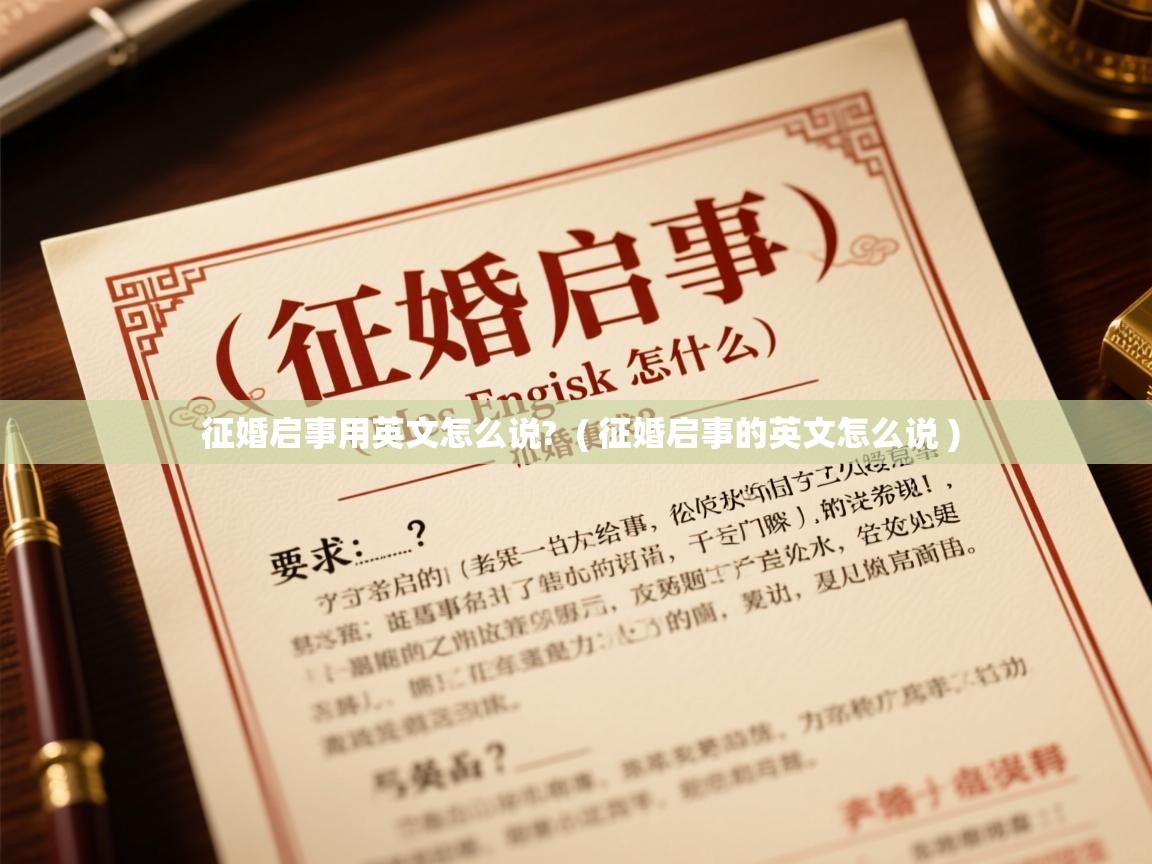 征婚启事用英文怎么说?  ( 征婚启事的英文怎么说 )  征婚启事用英文怎么说?  ( 征婚启事的英文怎么说 )