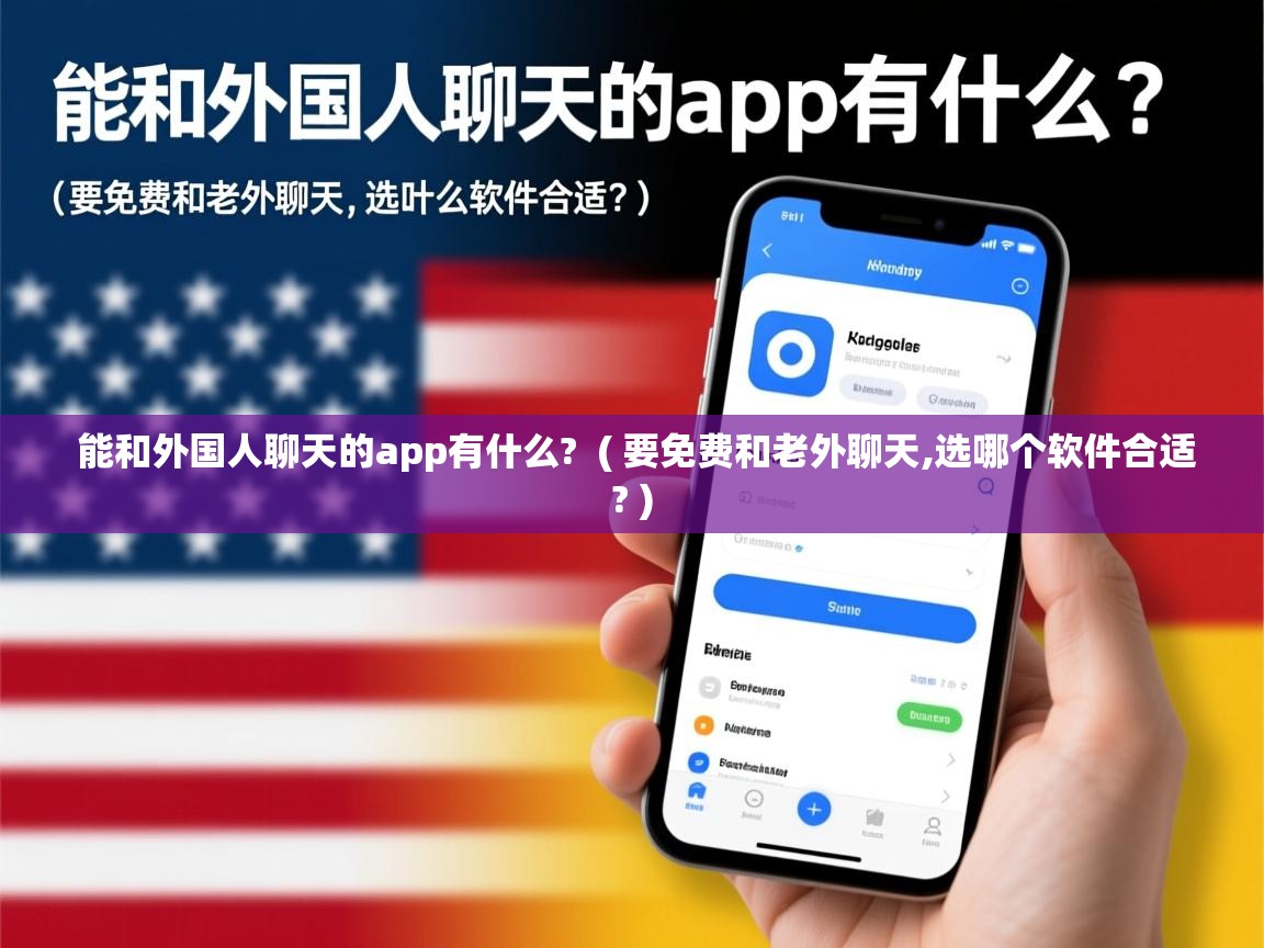  能和外国人聊天的app有什么?  ( 要免费和老外聊天,选哪个软件合适? )