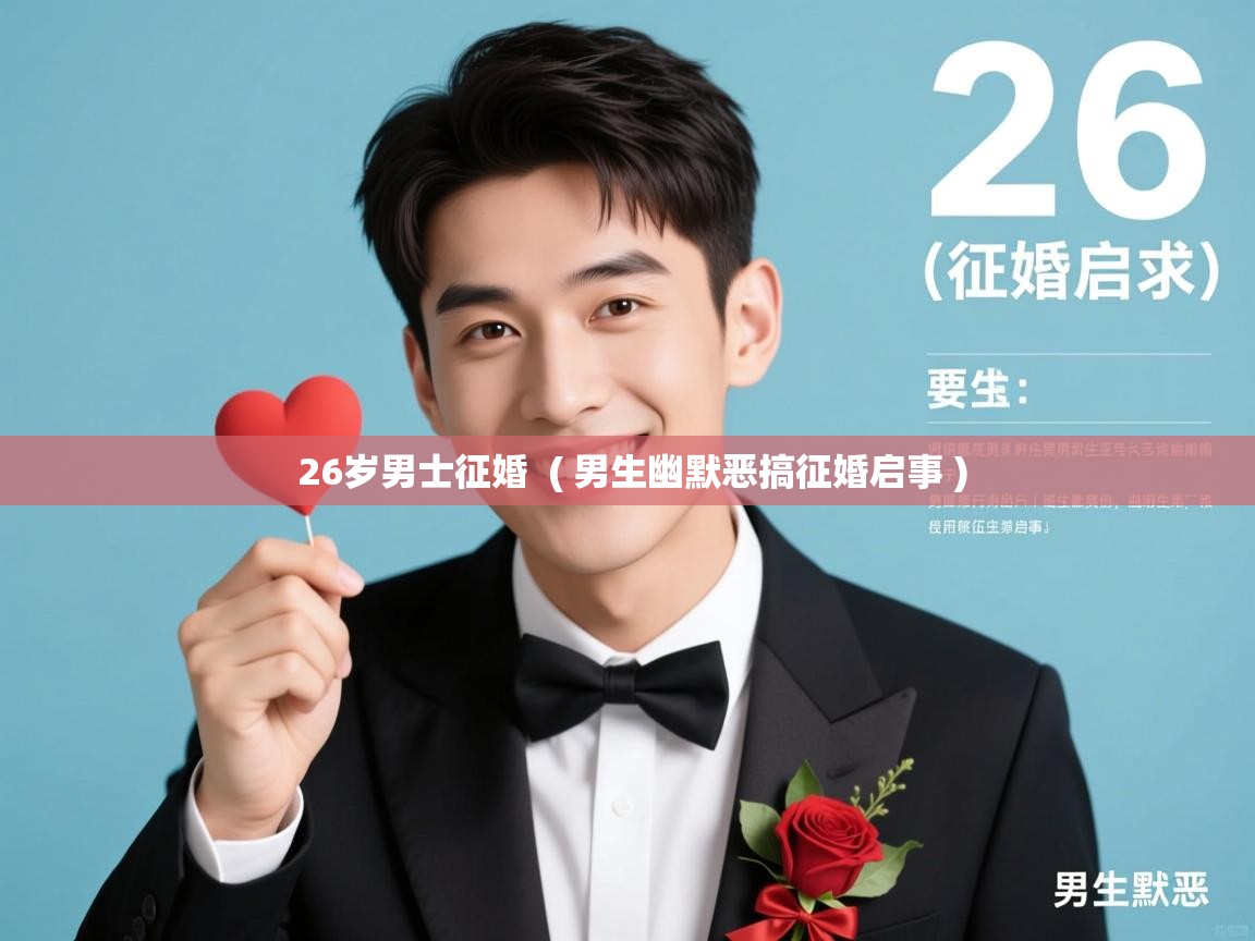 26岁男士征婚  ( 男生幽默恶搞征婚启事 )  26岁男士征婚  ( 男生幽默恶搞征婚启事 )