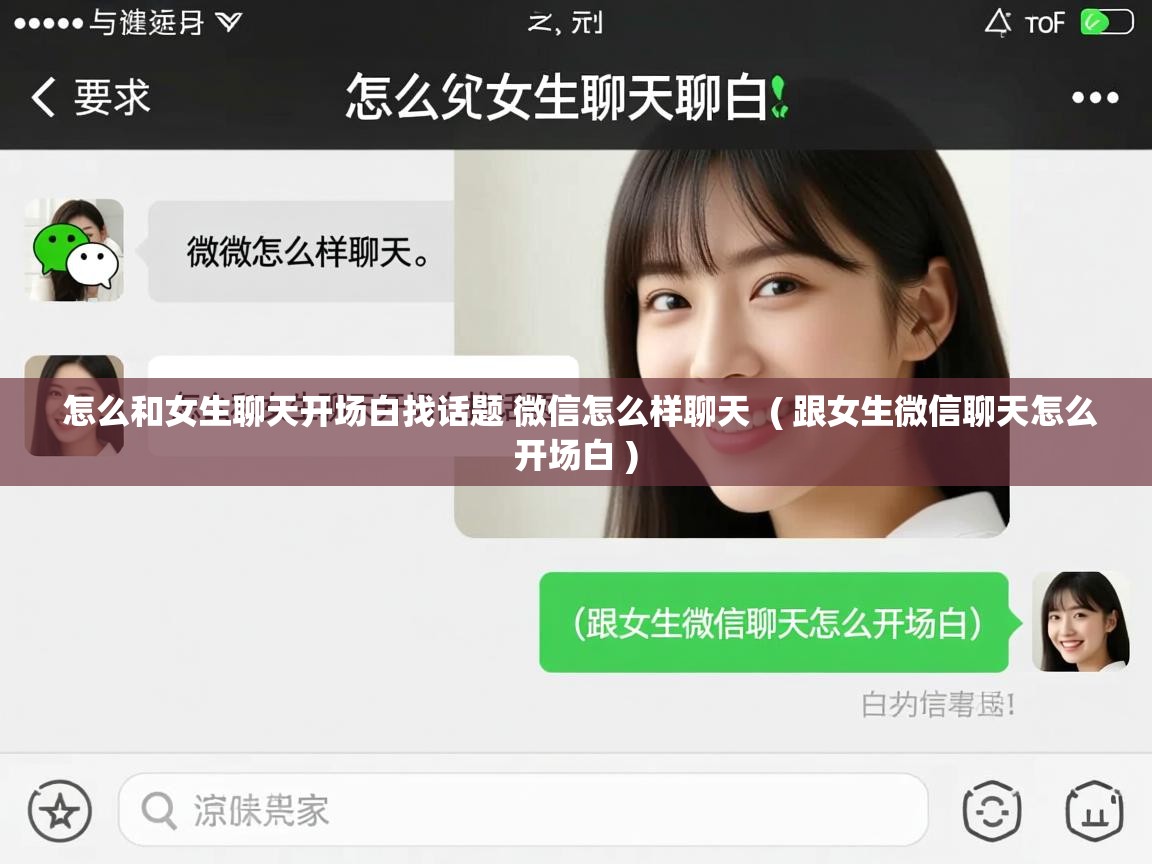  怎么和女生聊天开场白找话题 微信怎么样聊天  ( 跟女生微信聊天怎么开场白 )