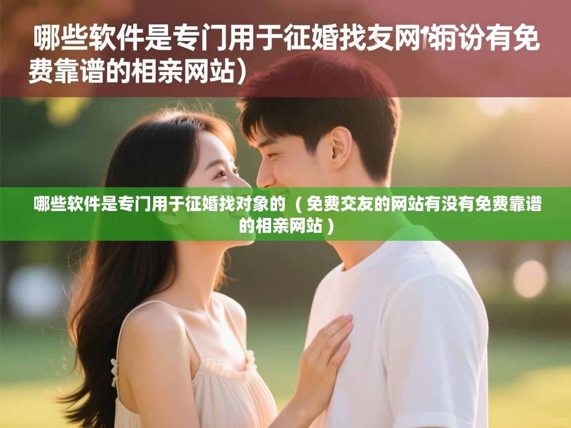  哪些软件是专门用于征婚找对象的  ( 免费交友的网站有没有免费靠谱的相亲网站 )