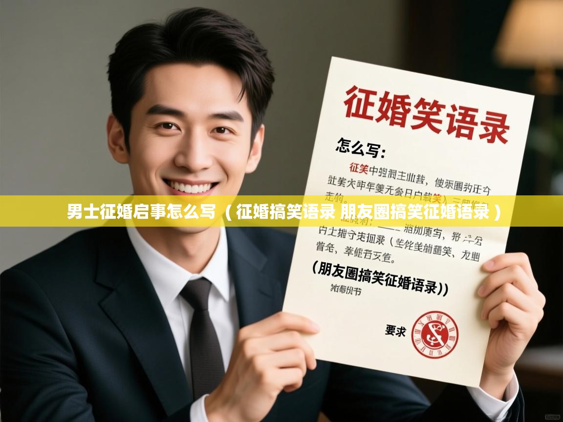 男士征婚启事怎么写 ( 征婚搞笑语录 朋友圈搞笑征婚语录 ) 男士征婚启事怎么写 ( 征婚搞笑语录 朋友圈搞笑征婚语录 )
