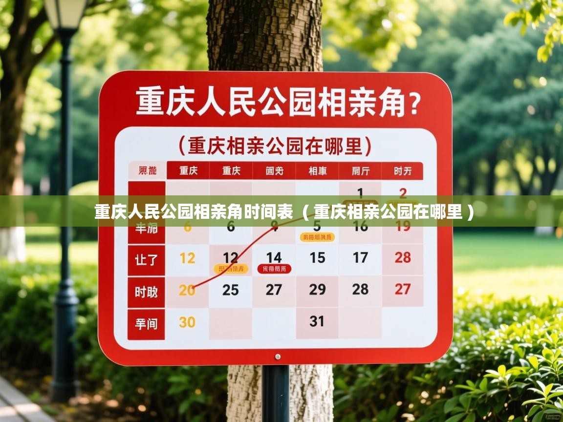  重庆人民公园相亲角时间表  ( 重庆相亲公园在哪里 )