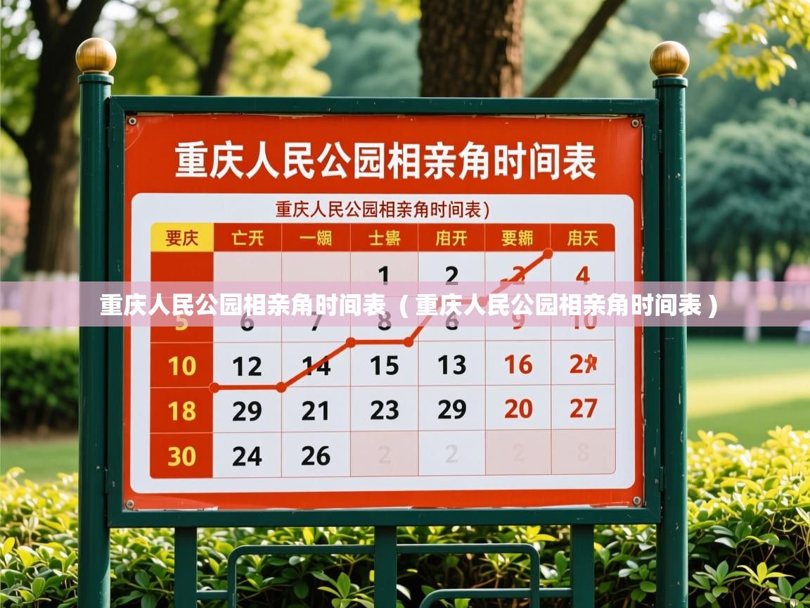  重庆人民公园相亲角时间表  ( 重庆人民公园相亲角时间表 )