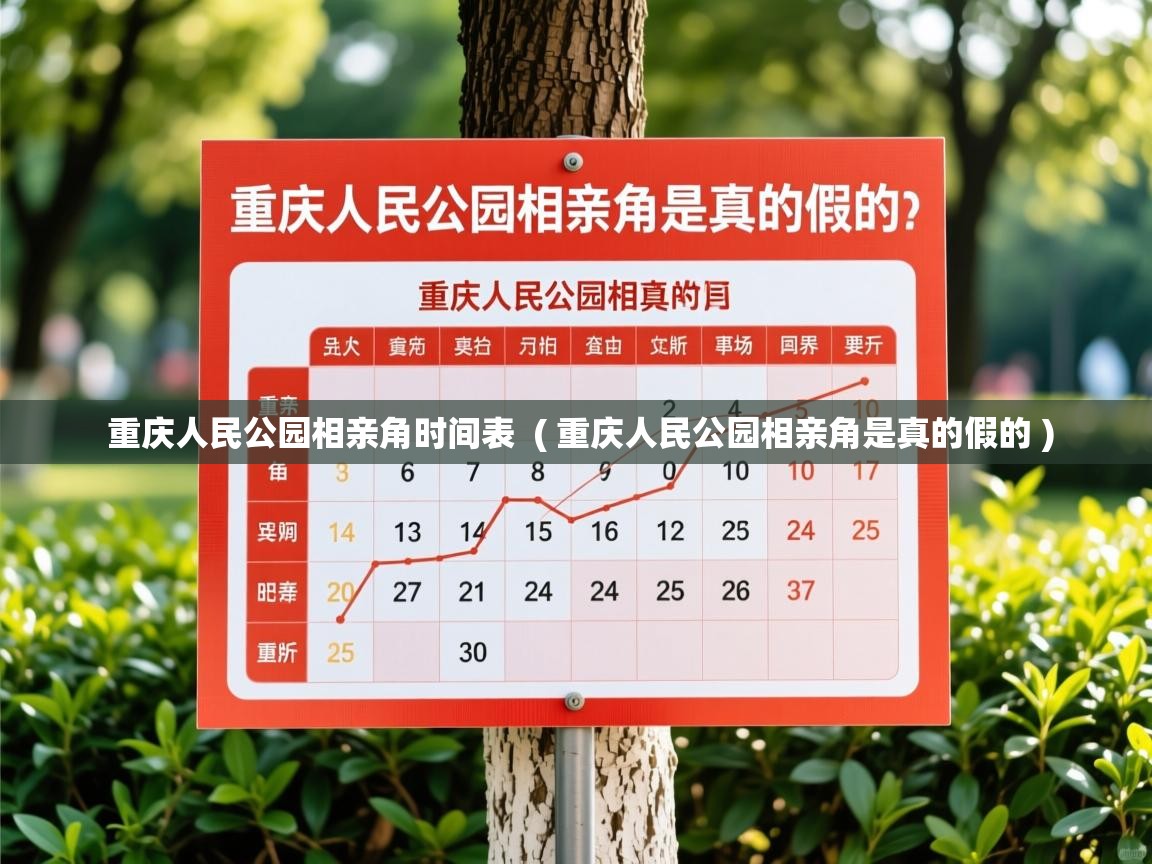  重庆人民公园相亲角时间表  ( 重庆人民公园相亲角是真的假的 )